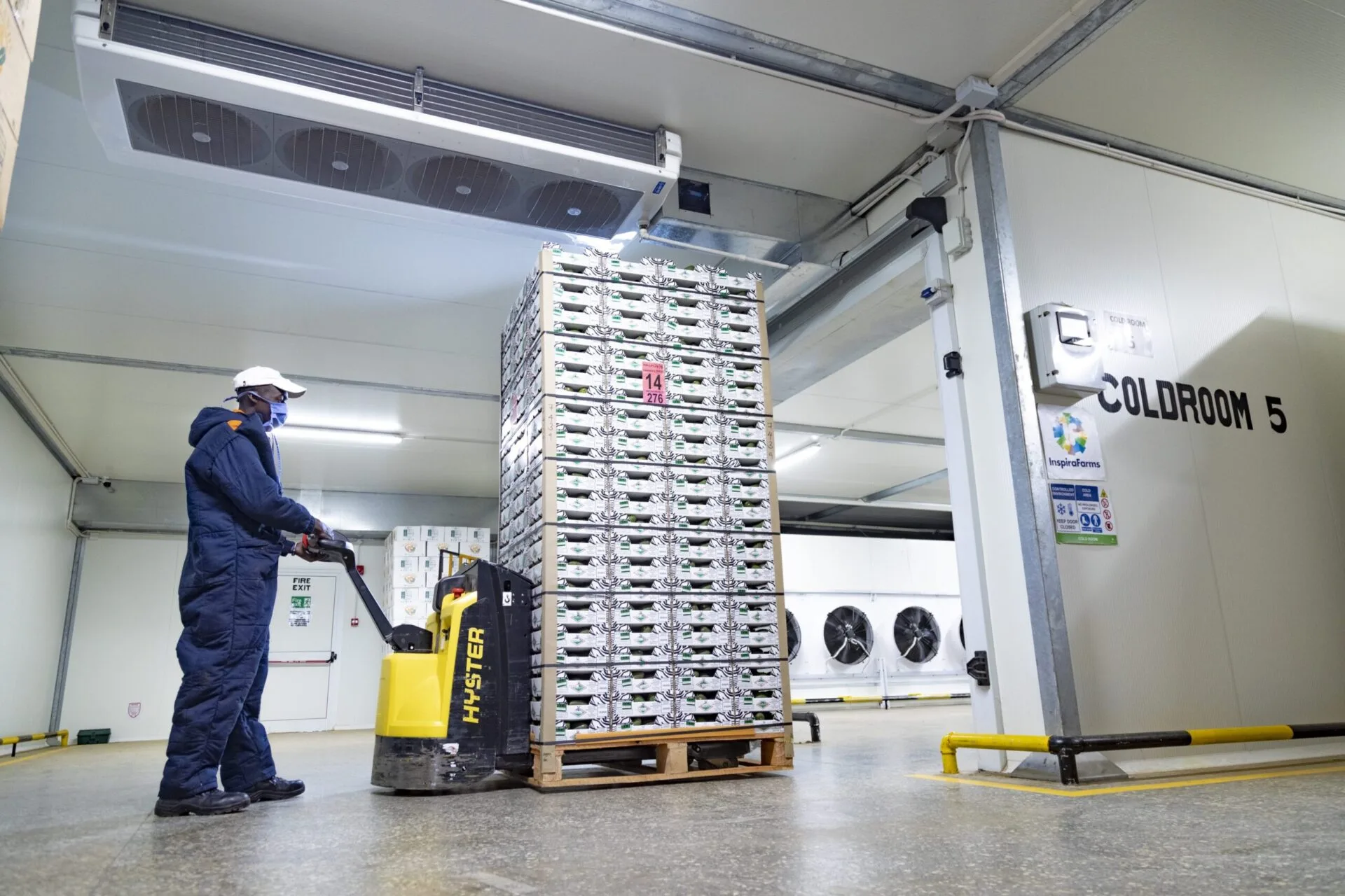 Cold storage facility cleaning